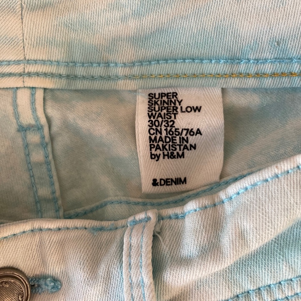 Low Rise Super skinny h&m jeans size 30/32